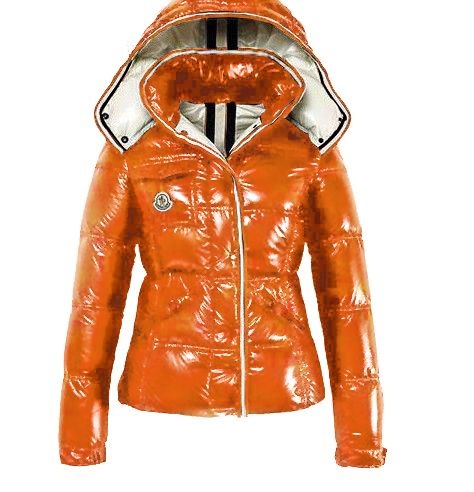 Moncler Quincy Jacket Glossy Orange Wmns